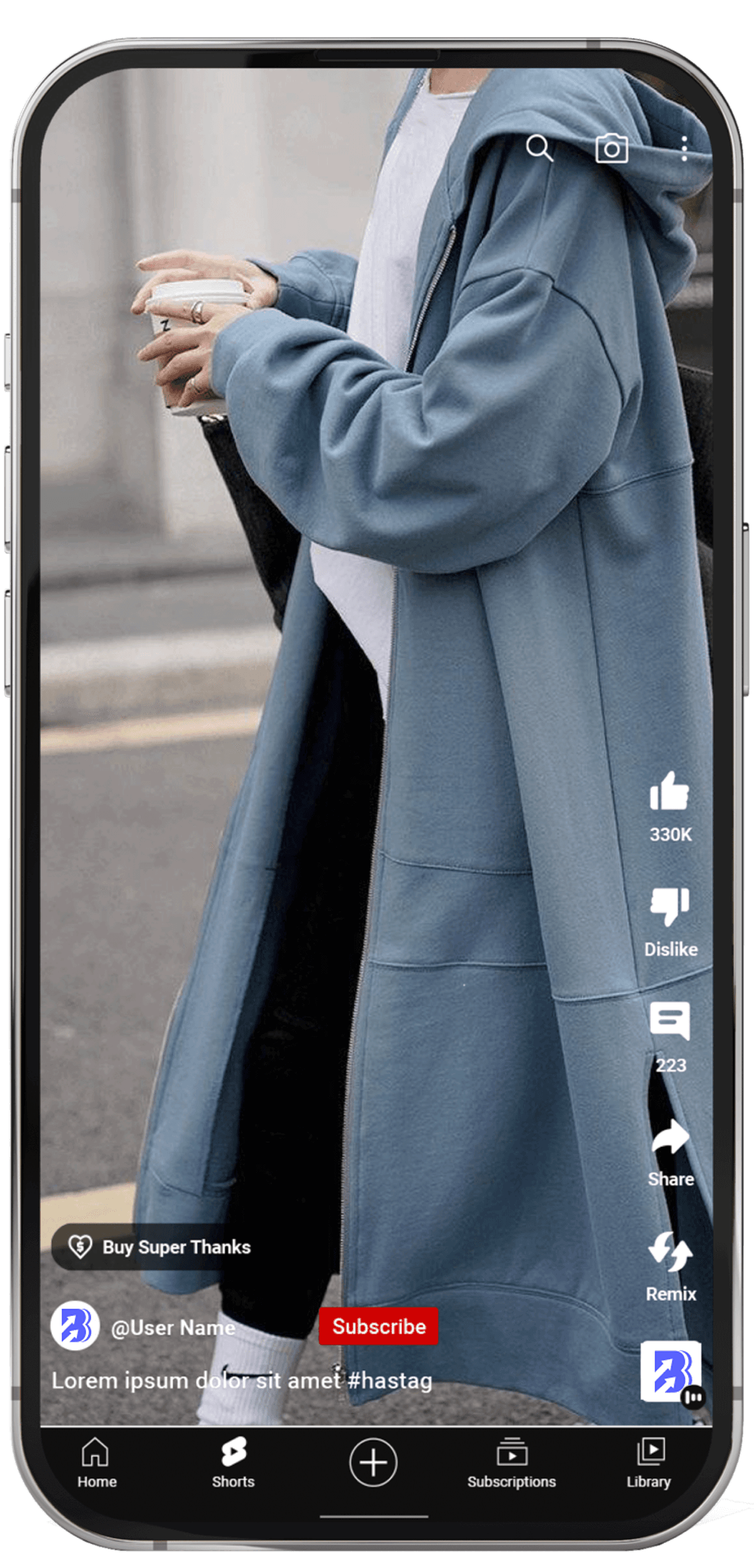 Example of user-generated content